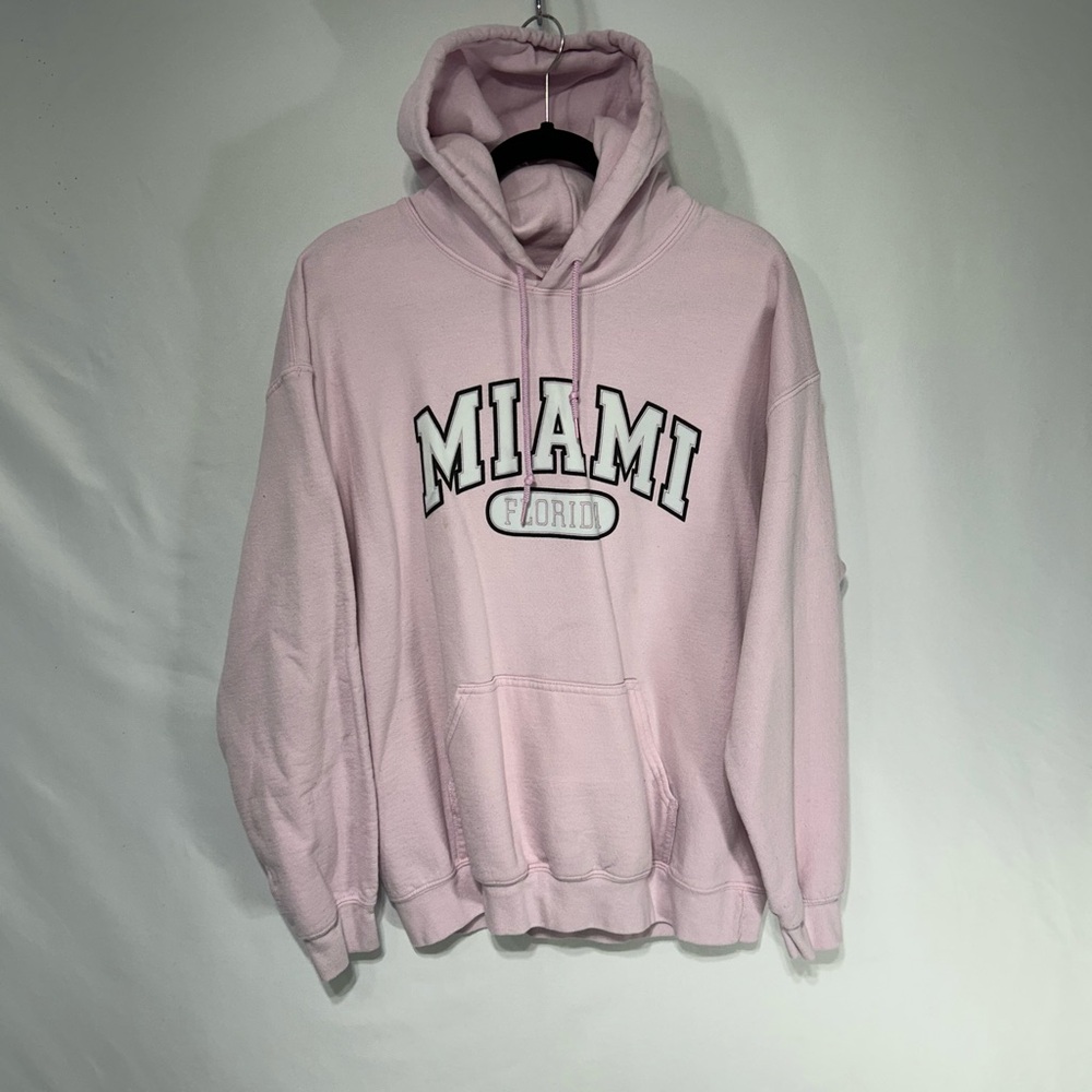 Miami’s Florida- Gildan Light Pink Heavy Blend Hoodie